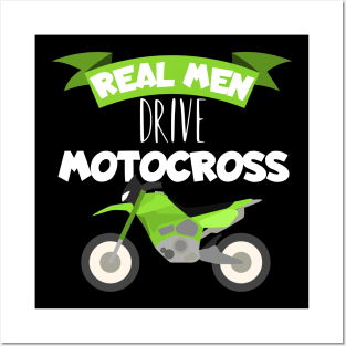 Motocross real men Posters and Art